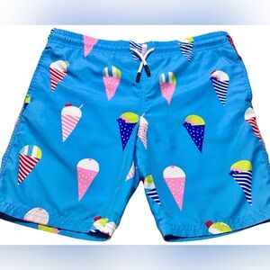 Maamgic Boys Ice Cream Swim Trunks Size 10/12 Blue